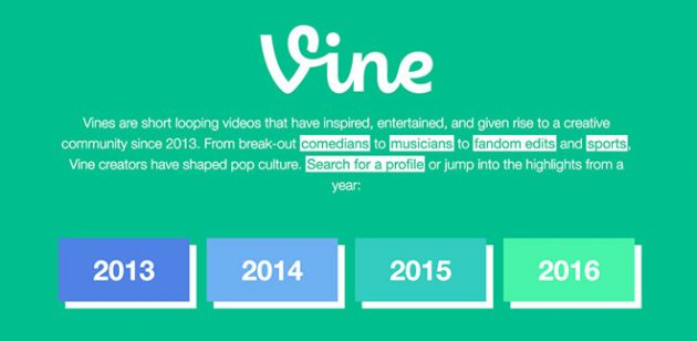 Vine crea un archivio di tutti i video caricati prima della chiusura del social network