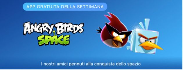 Apple regala il gioco Angry Birds Space