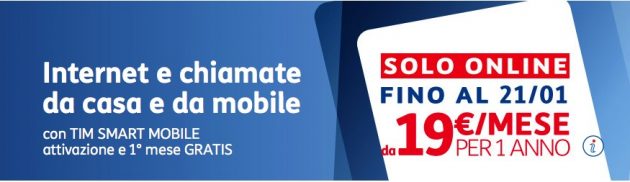 TIM Smart Mobile in promozione per pochi giorni