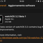 Apple rilascia la prima beta di watchOS 3.2!