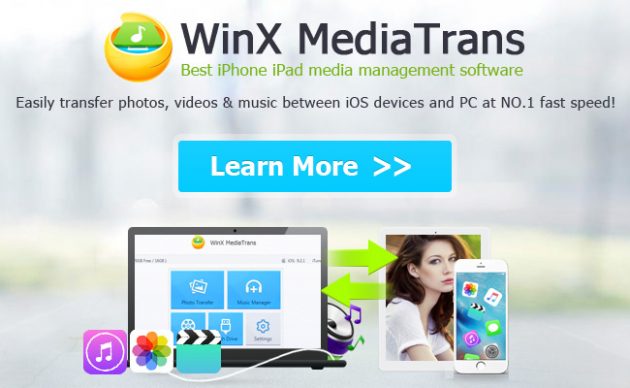 WinX MediaTrans gratis: un software per trasferire i file multimediali da iOS su PC e Mac