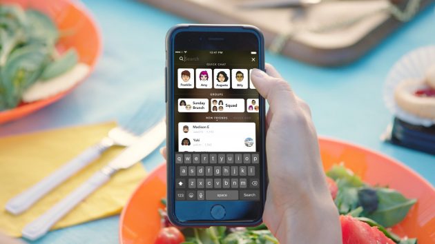 Snapchat migliora le funzioni di ricerca nella sua app