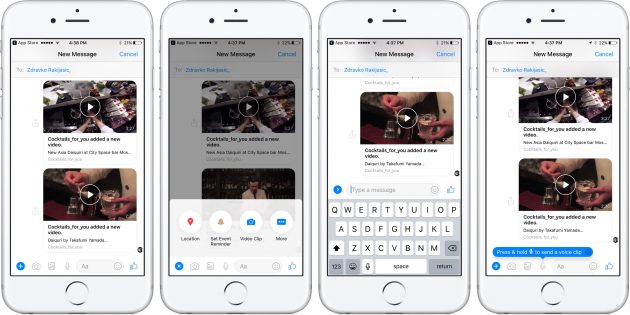 Facebook testa un Messenger in stile ‘Messaggi’ di Apple