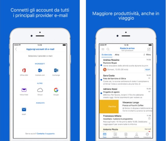 Outlook si aggiorna: arriva l’integrazione con app terze