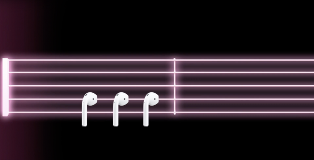 Gli AirPods come note musicali nei nuovi spot Apple