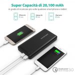 Caricatore RAVPower 20.100 mAh con QC 3.0 compatibile con Nintendo Switch in offerta per i nostri utenti