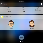 Snapchat lancia il widget con i Bitmoji