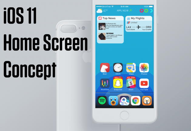 Idee per iOS 11: schermata Home con icone “libere” e “complicazioni”