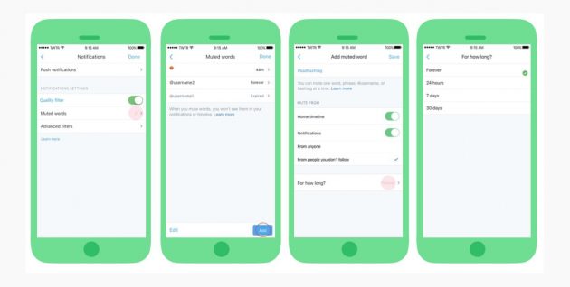 Twitter aggiunge il muting contro i troll e i tweet offensivi
