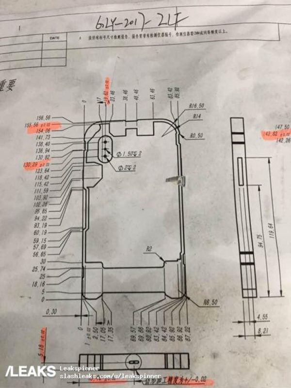 Nuovi leak sulla presunta matrice di stampa di iPhone 8! – Leak