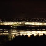 L’Apple Park visto di notte