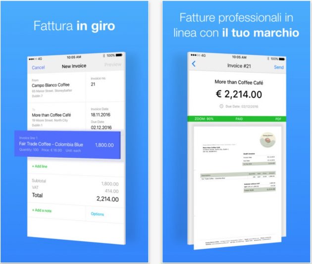 Debitoor, l’app di fatturazione per PMI e professionisti