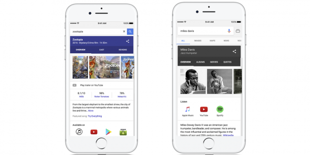 Google suggerirà lo streaming di musica e video tra i risultati di ricerca di iOS