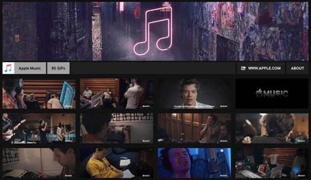 Apple usa le GIF per promuovere Apple Music