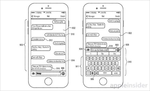 Apple brevetta nuove integrazioni tra Siri e i messaggi