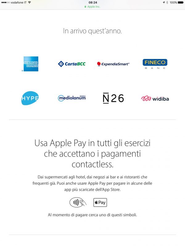 Apple Pay in Italia supporterà nuove banche e servizi nel 2017: ecco quali!