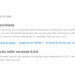 Apple aggiorna l’app della WWDC