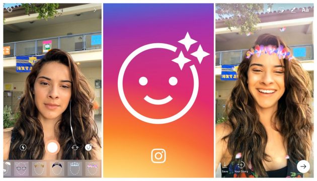 Instagram (come Snapchat) lancia i filtri per i selfie!