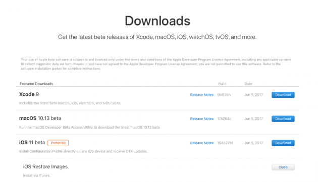 Apple rilascia iOS 11 beta 1!