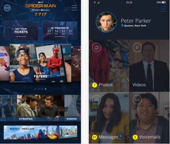 The Spider-Man: app dedicata all’ultimo film Homecoming