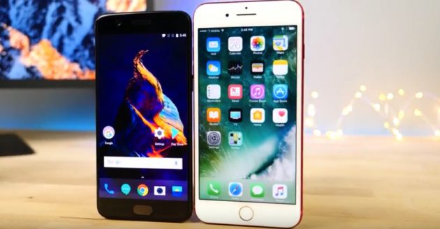 OnePlus 5 vs iPhone 7 Plus, nuovo Speed Test! [AGGIORNATO]