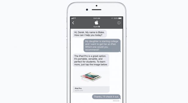 iOS 11: su iMessage arriva la Business Chat!