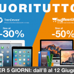 FUORI TUTTO TrenDevice e BuyDifferent: 5 giorni di Sconti fino al 12 Giugno!