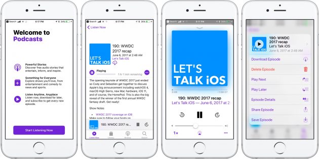 iOS 11, ecco tutte le novità per i podcast!