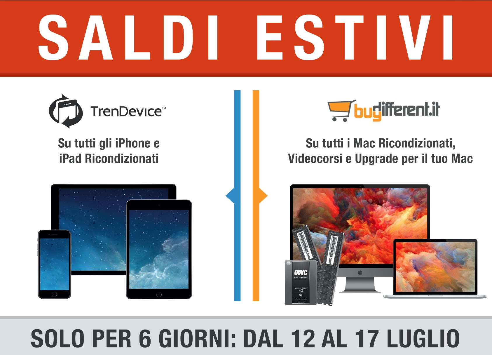 SALDI ESTIVI TrenDevice e BuyDifferent: 6 giorni di Sconti fino al 17 ...