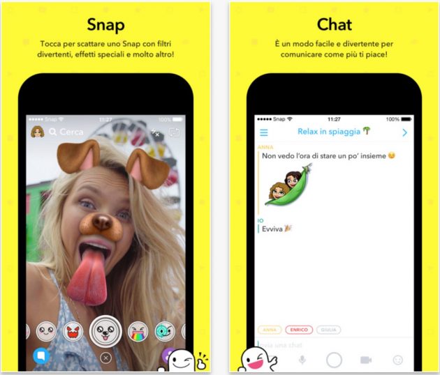 Su App Store la nuova versione di Snapchat