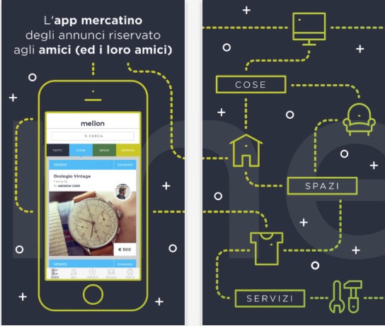Mellon, l’app per condividere gli annunci di vendita e acquisto con i tuoi amici