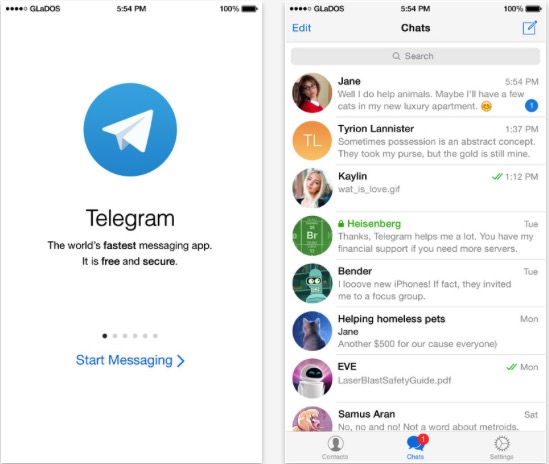 Telegram, arriva l’autodistruzione di foto e video inviate in chat