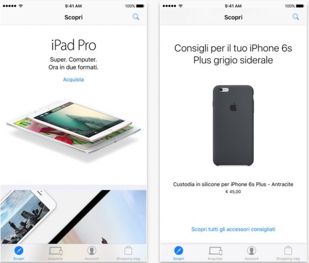 Apple aggiorna l’applicazione Apple Store