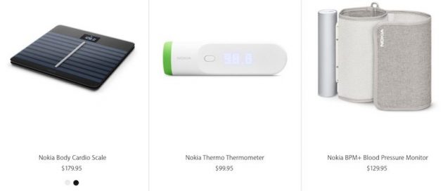 Su Apple Store tornano gli accessori Digital Health di Nokia