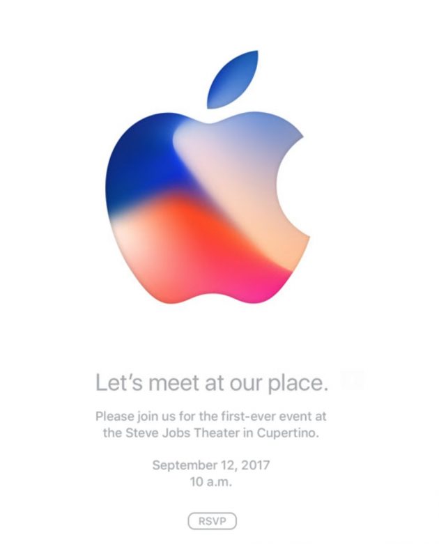 Evento Apple UFFICIALE: il 12 Settembre vedremo l’iPhone 8!