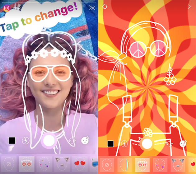 Pace, amore e arcobaleni nei nuovi filtri di Instagram