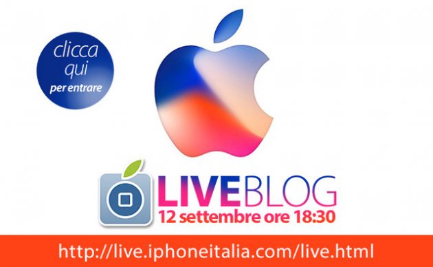 Apple svela l’iPhone 8, segui il LIVE su iPhoneItalia dalle 18.30 del 12 settembre!