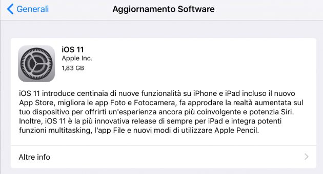 Apple rilascia iOS 11 Golden Master!
