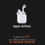 Gli AirPods di Apple arrivano anche da Wind
