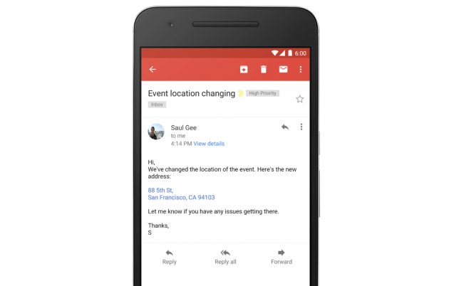 Gmail trasforma in link numeri di telefono e indirizzi (finalmente!)