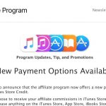 Gli affiliati iTunes possono essere pagati anche in credito iTunes Store