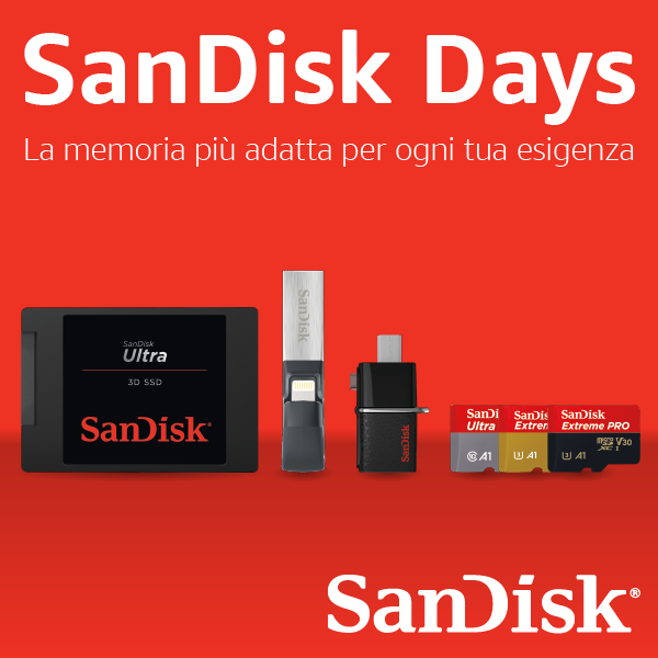 Amazon: tanti sconti tra esclusive e SanDisk Days!