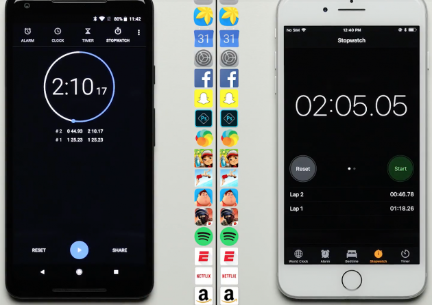 iPhone 8 Plus vs. Google Pixel 2 XL: appare in rete uno speed test