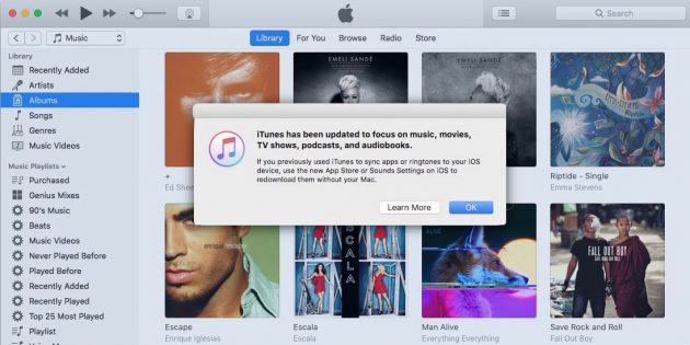 Apple offre una versione di iTunes con App Store, suonerie e altre funzioni eliminate dalla 12.7!