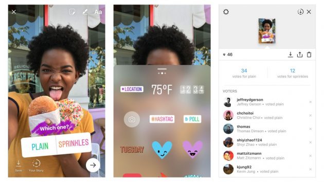 Instagram aggiunge gli sticker interattivi e i sondaggi