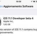 Apple rilacia le beta 4 di iOS 11.1, watchOS 4.1 e tvOS 11.1 [AGGIORNATO]