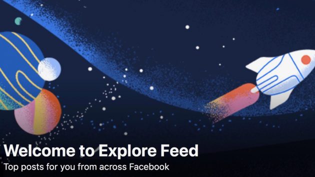 Facebook lancia l’Explore Feed su mobile
