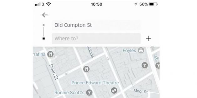 L’app Uber si aggiorna con le destinazioni multiple