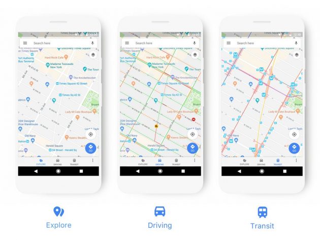 Nuova interfaccia grafica per Google Maps