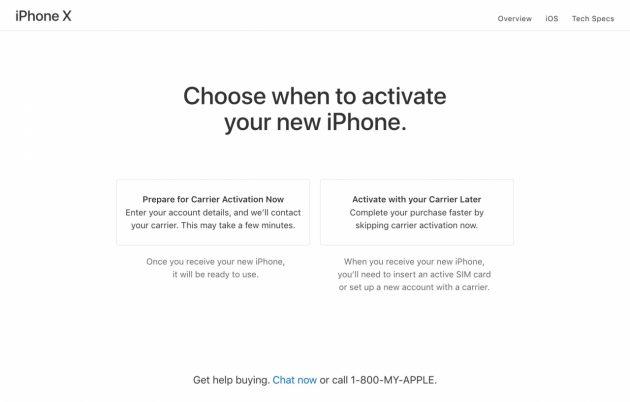 Su Apple Store USA si può acquistare l’iPhone X senza alcun vincolo con gli operatori